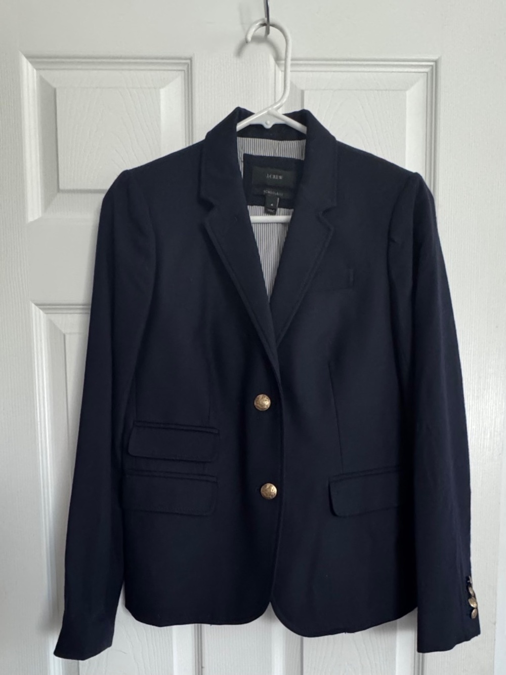 J. Crew School Boy Blazer - Navy - Size 4
